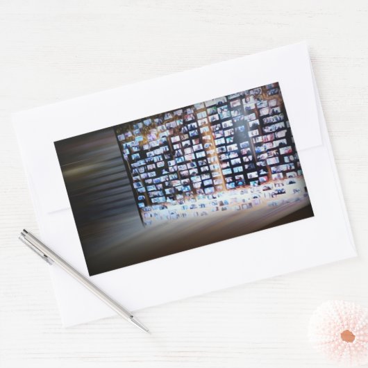 オンライン交差縁ど 長方形シール (封筒)