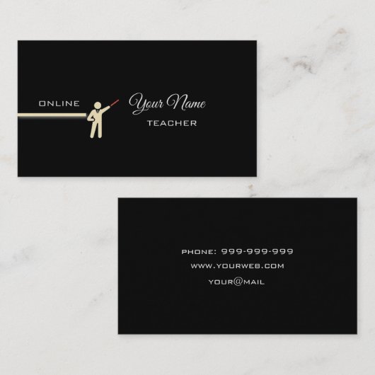 オンライン先生 名刺 (正面/裏面)
