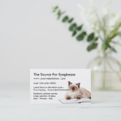 オンライン光学店 名刺 (スタンド正面)