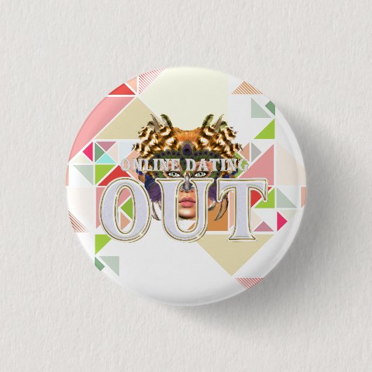 オンライン出会い系卒業 缶バッジ (正面)