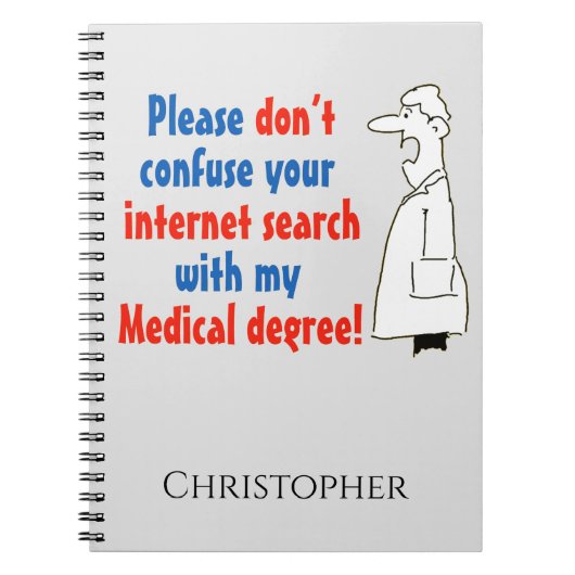 オンライン医学診断と認定医師 ノートブック (正面)