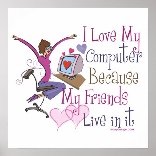 オンライン友だちポスタープリント ポスター (正面)