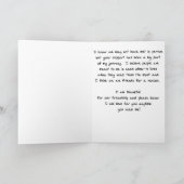 オンライン友人の挨拶状 カード (内部)