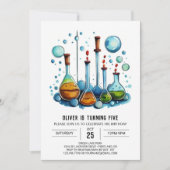 オンライン実験ウィムシーサイエンティスト誕生日 招待状 (正面)