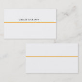 オンライン専門のデザインの基本的なミニマリスト 名刺 (正面/裏面)