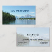 オンライン旅行会社の名刺。 名刺 (正面/裏面)