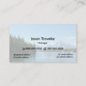 オンライン旅行会社の名刺。 名刺 (裏面)