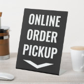オンライン注文ピックアップブラック 台座サイン (インサイチュ)