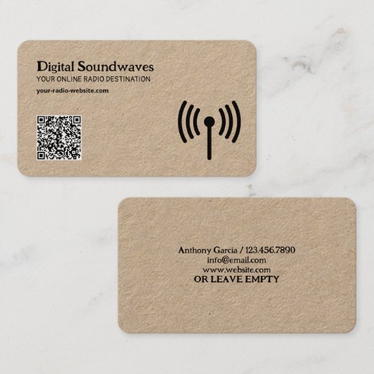 オンライン無線 名刺 (正面/裏面)