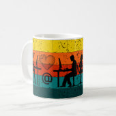 オンライン祝デートすることモダンロマンス コーヒーマグカップ (正面左)