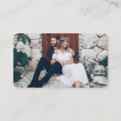 オンライン結婚式RSVP QRコード&写真お願い言うYes エンクロージャーカード (裏面)