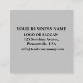 オンライン講師インストラクター学バーチャル銀 スクエア名刺 (裏面)