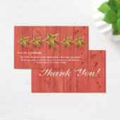 オンライン販売者5つ星の評価フィードバックカード (デスク)