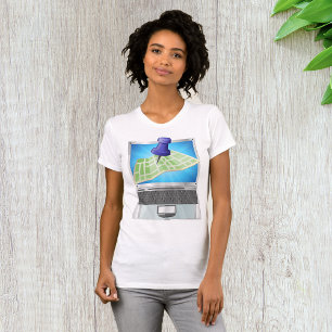 オンライン通りマップウィメンズTシャツ Tシャツ