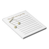 オンライン金ゴールドパッド上のメタル紙音符 ノートパッド (アングル)