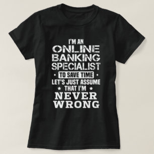 オンライン銀行専門家 Tシャツ