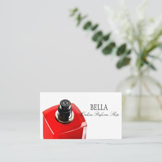 オンライン香水店の名刺 名刺 (スタンド正面)