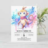 オンライン魅惑モンキー誕生日 招待状 (スタンド正面)