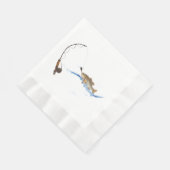 オンライン魚釣り 縁ありランチョンナプキン (角)