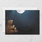 オンライン・ベビーシャワー Bears Over The Moon 招待状 (裏面)