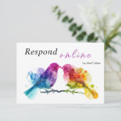 オンラインLGBTQ+レインボーロブバードに対応 出欠カード (スタンド正面)