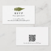 オンラインRSVPカード（ミニ） エンクロージャーカード (正面/裏面)