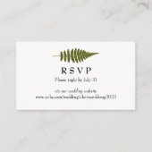 オンラインRSVPカード（ミニ） エンクロージャーカード (正面)