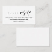 オンラインRSVP,結婚のWebサイト，パスワード， エンクロージャーカード (正面/裏面)