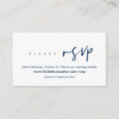 オンラインRSVP、結婚のWebサイト、パスワード、モダンEnc エンクロージャーカード (正面)