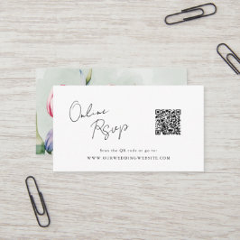 オンラインRSVP QRコードチューリップ春サイト 名刺