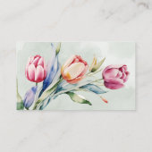 オンラインRSVP QRコードチューリップ春サイト 名刺 (裏面)