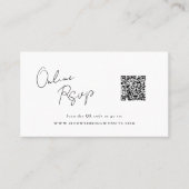 オンラインRSVP QRコードチューリップ春サイト 名刺 (正面)