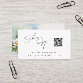 オンラインRSVP QRコードデイジー春Webサイト 名刺