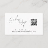 オンラインRSVP QRコードデイジー春Webサイト 名刺 (正面)