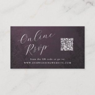 オンラインRSVP QRコード劇場観賞用結婚の 名刺