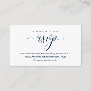 オンラインRSVP Webサイトの応答結婚、 エンクロージャーカード