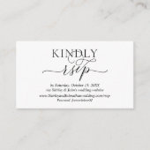 オンラインRSVP Webサイト,結婚式招待状 エンクロージャーカード (正面)