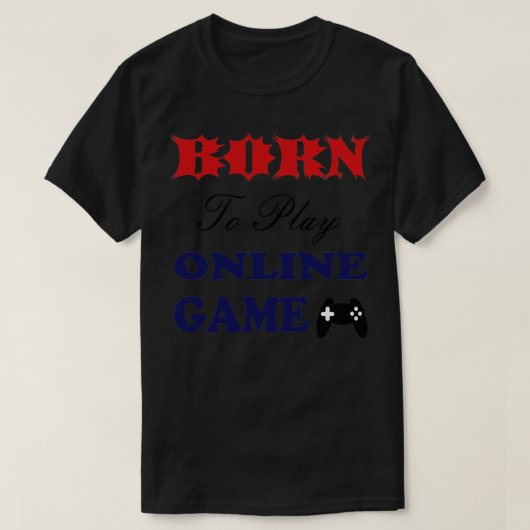 オンラ生まれイン・ゲーム Tシャツ (デザイン正面)