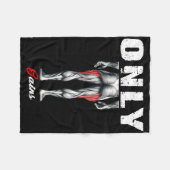 オンリーゲインボディビルトレーニングジム2 フリースブランケット (正面(横))