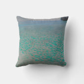 オンレイクタゼバイグスタフクリムト、ヴィンテージファインアート クッション (裏面)