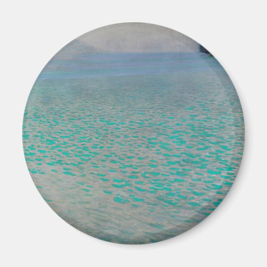 オンレイクタゼバイグスタフクリムト、ヴィンテージファインアート マグネット (正面)