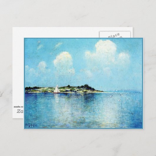 オンロングアイランドサウンドニアシェルターアイランド ポストカード (正面/裏面)
