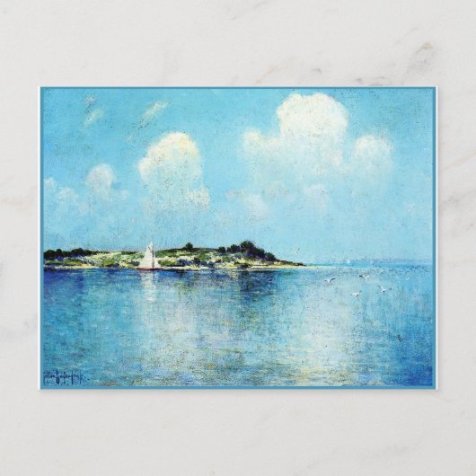 オンロングアイランドサウンドニアシェルターアイランド ポストカード (正面)