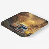 オン保トラック誕生日 ペーパープレート (傾斜あり)