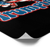 オン保トランピンおもしろいレトロスタイルトランプデザイン ポスター (角)