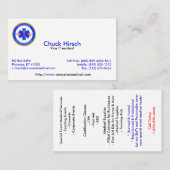オン場面、副大統領、私書箱、チャックHirsch… 名刺 (正面/裏面)
