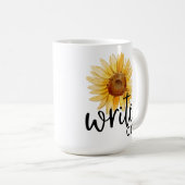 オン書（ひまわり） コーヒーマグカップ (正面右)