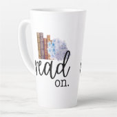 オン読（アジサイ付） カフェラテマグ (左アングル)