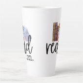 オン読（アジサイ付） カフェラテマグ (正面)