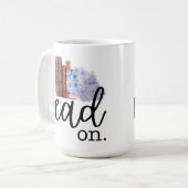 オン読（アジサイ付） コーヒーマグカップ (正面左)